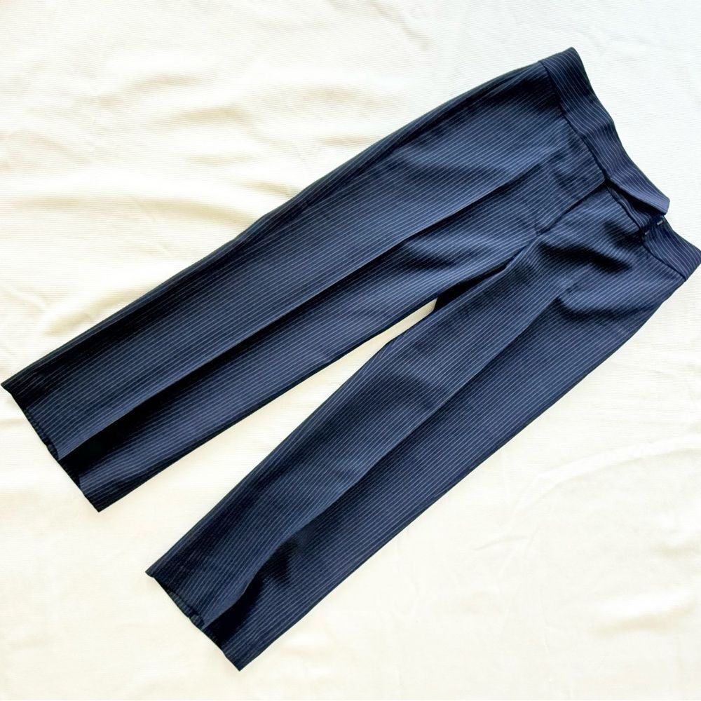 Tahari Womens Petite Jacket Pants Set Striped Office Casual Short Sleeve 4P - Picture 5 of 6